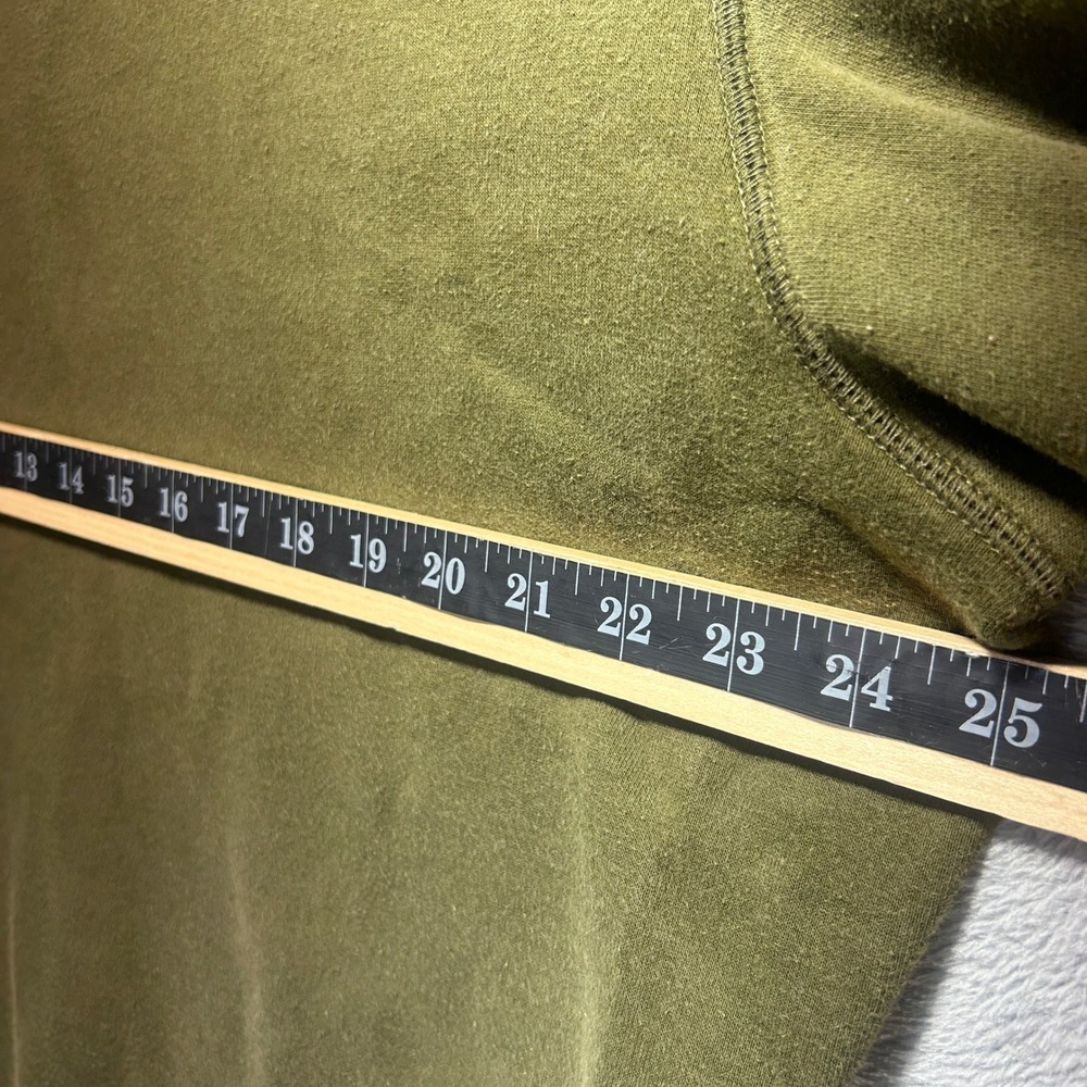 Y2K Nike Sportswear Mens Crewneck Sweatshirt Olive Green Fleece Large 275735-301 - Picture 4 of 9